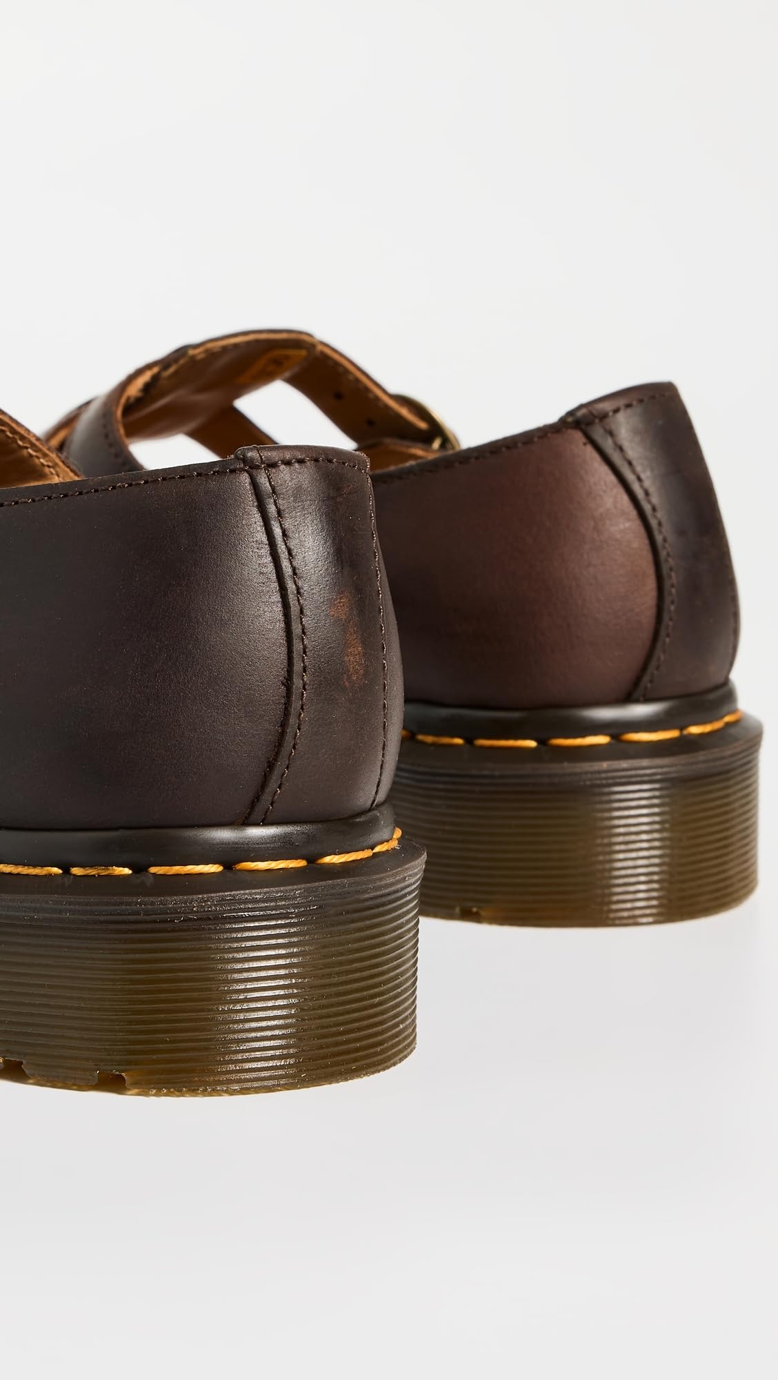 Dr. Martens 8065 Mary Jane feminino, Marrom escuro Crazy Horse, 38